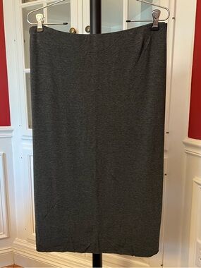 Vince Camuto Charcoal Gray Midi Pencil Skirt